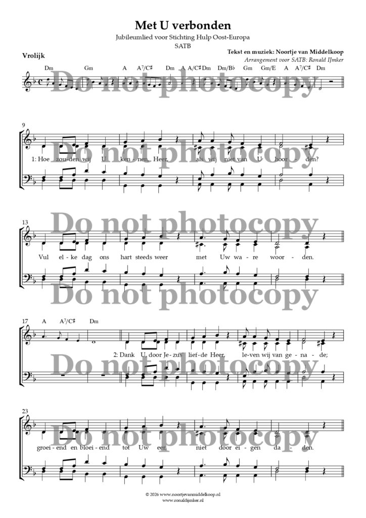 Met U verbonden - Noortje van Middelkoop